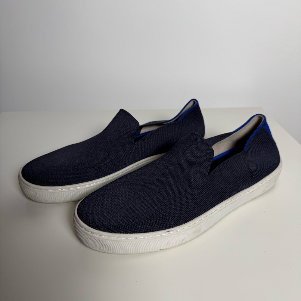 Rothy's Deep Blue Slip-On Sneakers - Picture 8 of 15